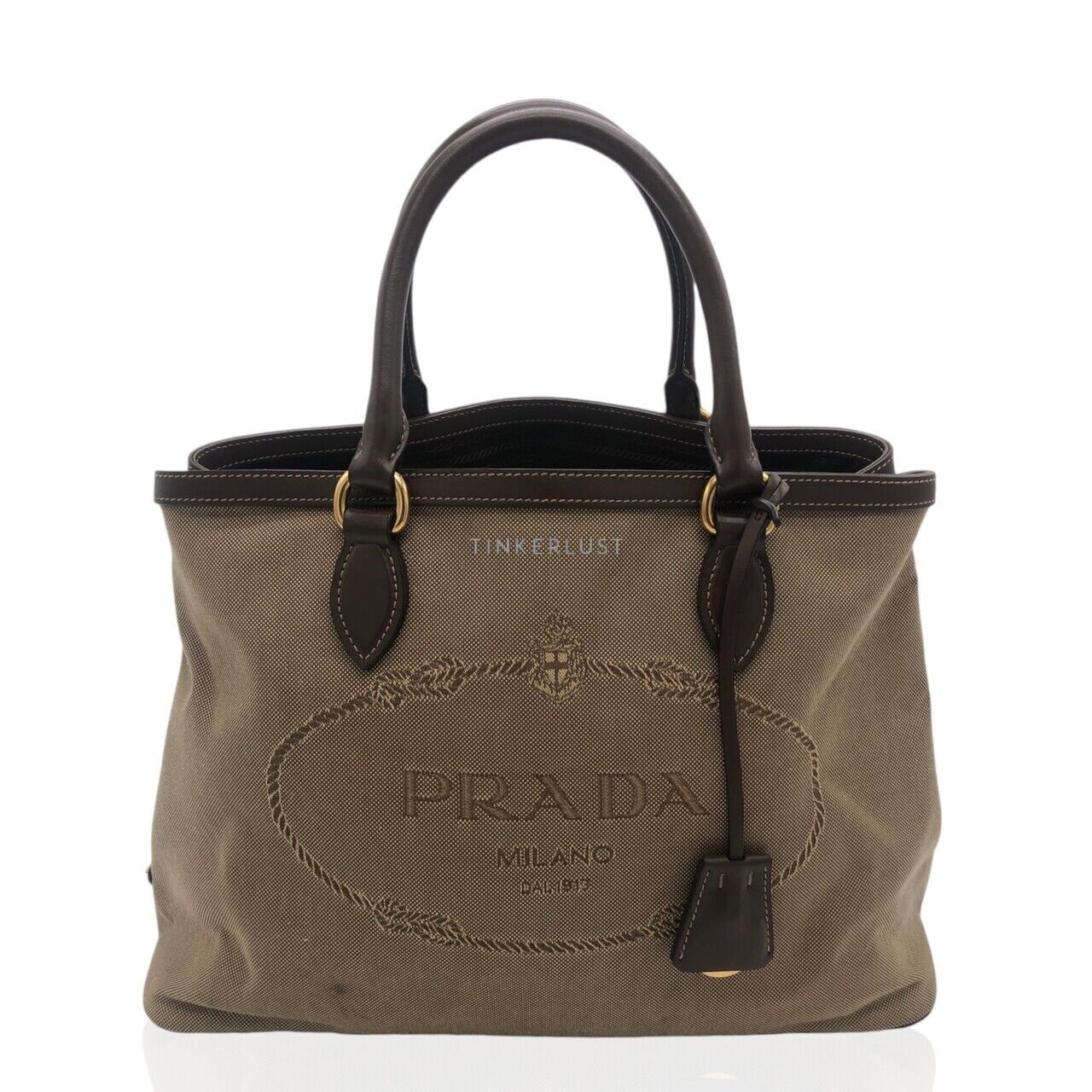 Prada jacquard tote best sale